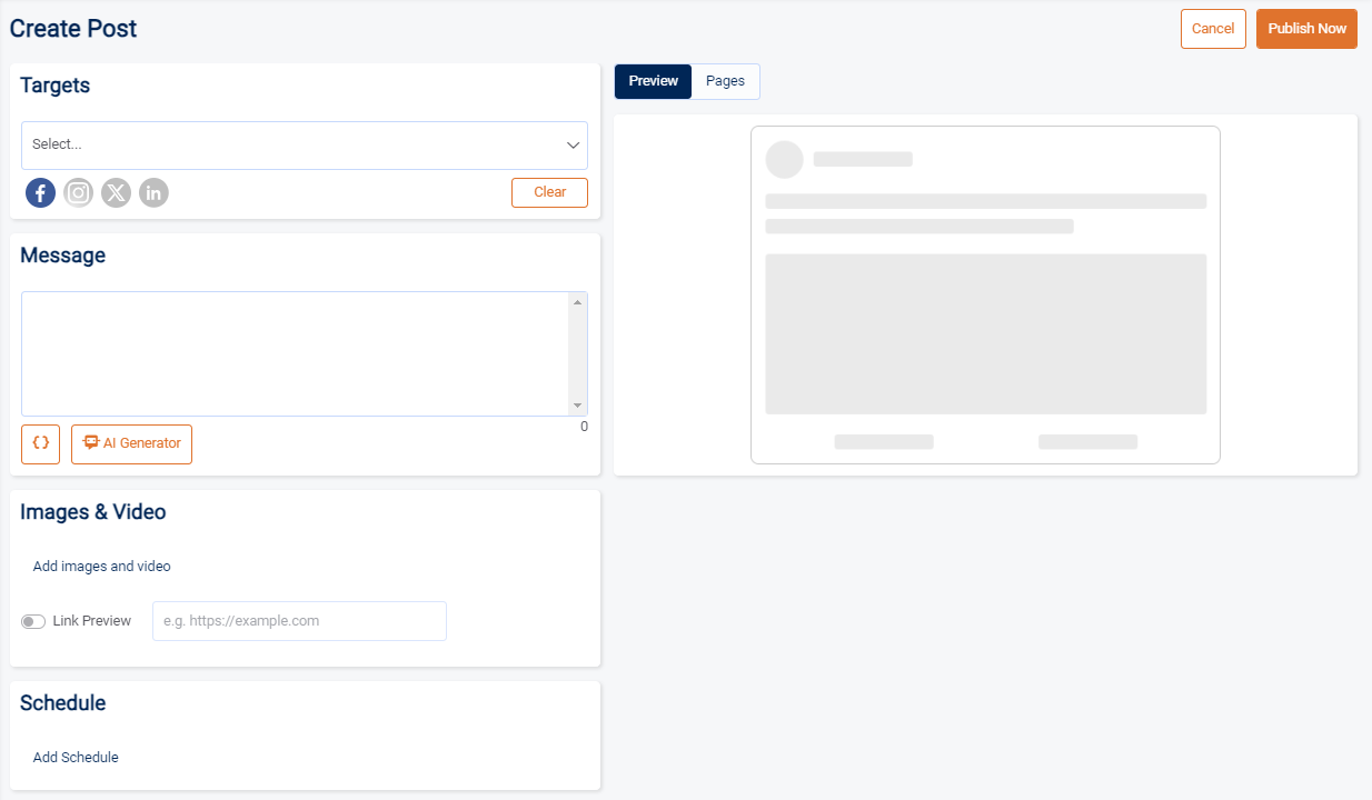 Creating, Scheduling, and Publishing Social Posts