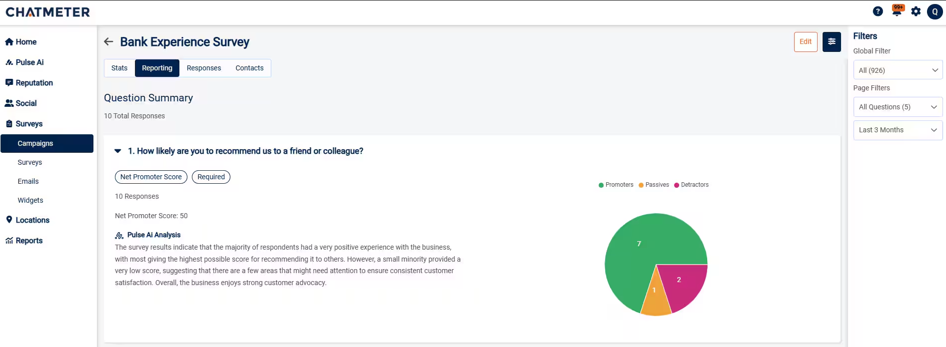 Survey Roll Up Reporting